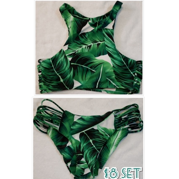 Cupshe Other - ❤CupShe| Banana Leaf Print Bikini Set